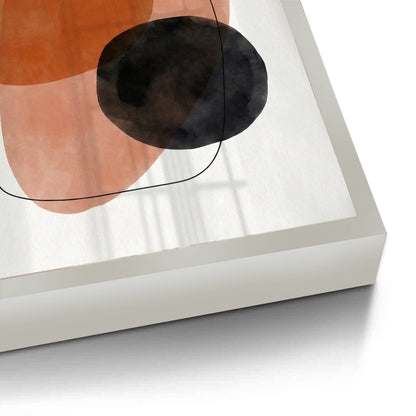 Minimalist Rust and Beige Organic - Fine Art