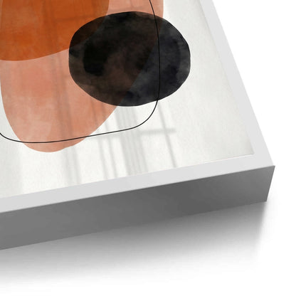 Minimalist Rust and Beige Organic - Fine Art