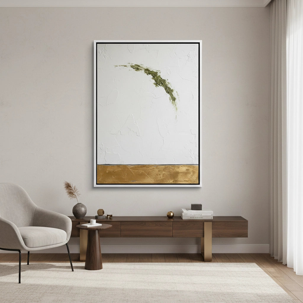 2Minimalist Sage Arc Painting #MSAR110