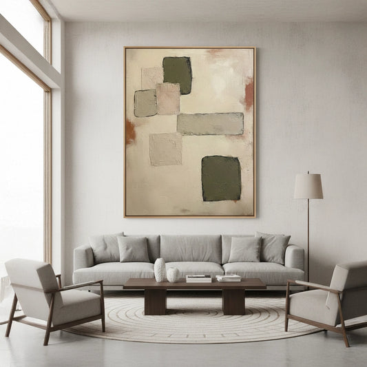 Minimalist Sage Block Painting #MSBL220