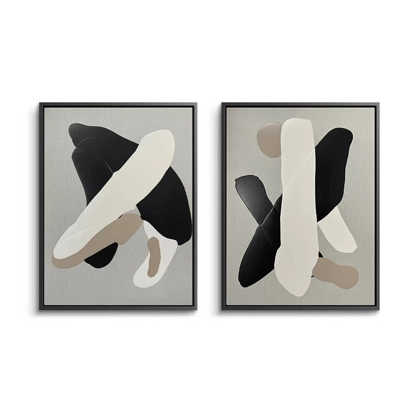 2Minimalist Slate Overlay Painting Set Of 2 #MSOP330