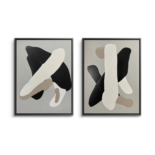 Minimalist Slate Overlay Painting Set Of 2 #MSOP330