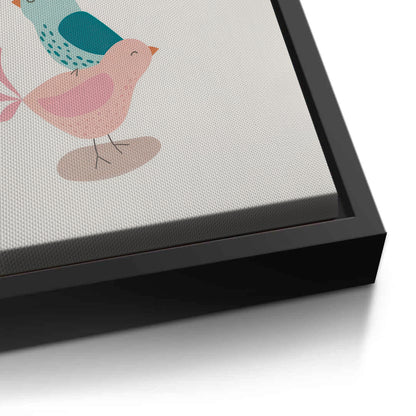 Minimalist Stacked Birds - Canvas