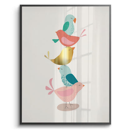 Minimalist Stacked Birds - Fine Art