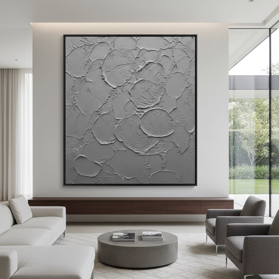 2Minimalist Stone Abstract Painting #MSAB440