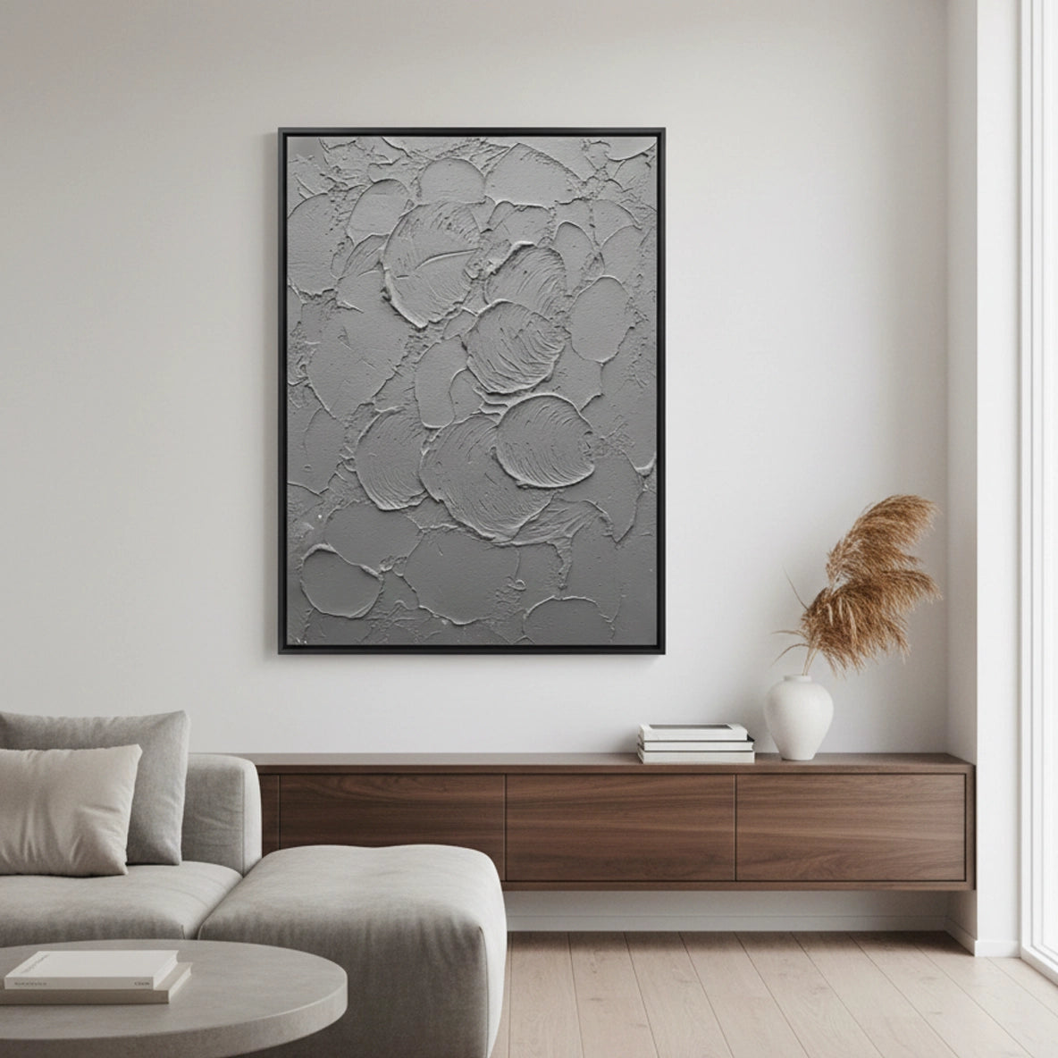 2Minimalist Stone Abstract Painting #MSAB440