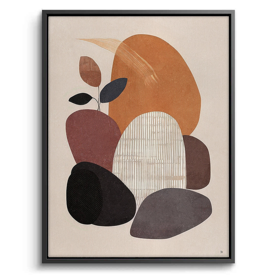 2Minimalist Stone Composition - Canvas