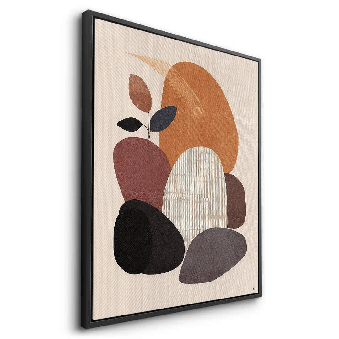 2Minimalist Stone Composition - Canvas