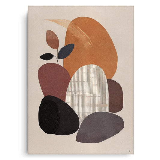 Minimalist Stone Composition - Canvas
