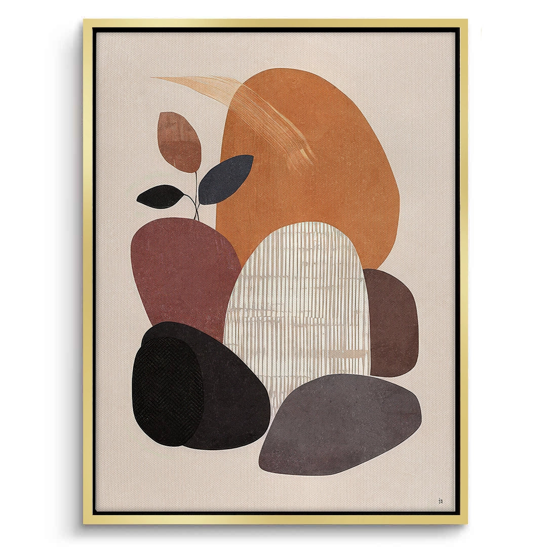 2Minimalist Stone Composition - Canvas