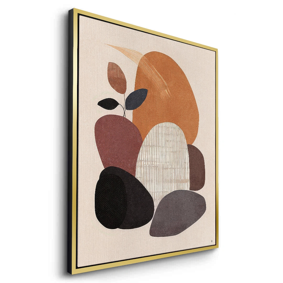 2Minimalist Stone Composition - Canvas