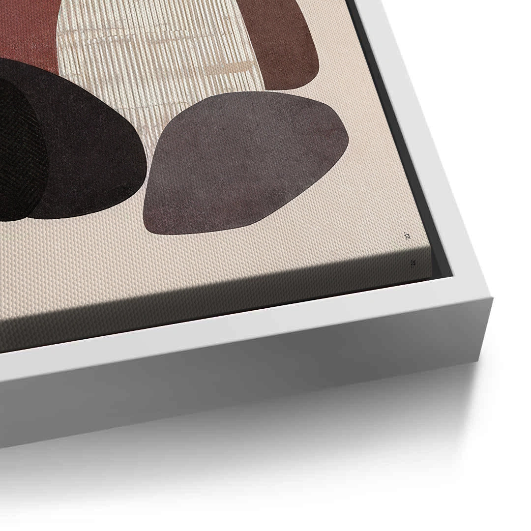 2Minimalist Stone Composition - Canvas