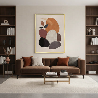 Minimalist Stone Composition - Canvas