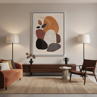 Minimalist Stone Composition - Canvas