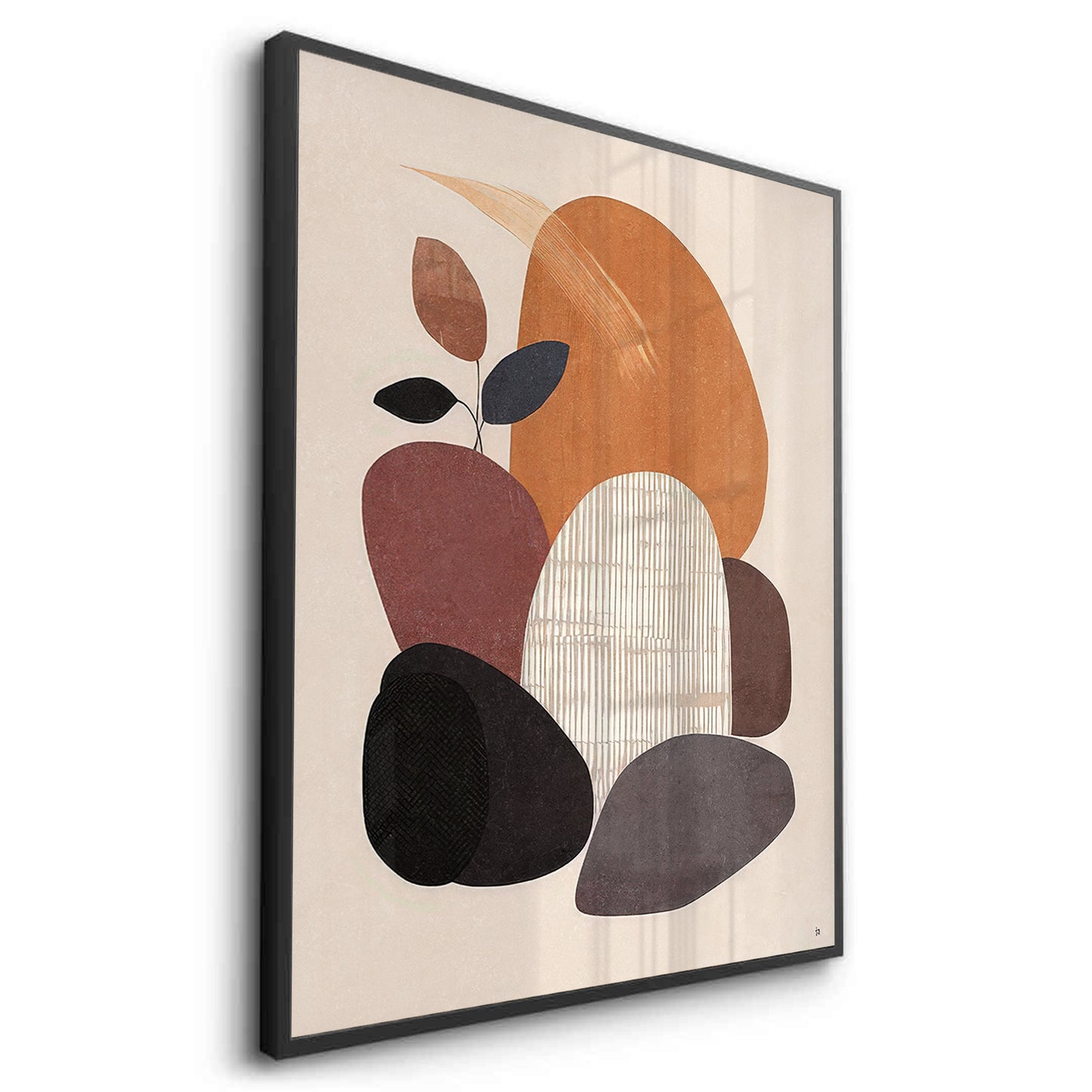 2Minimalist Stone Composition - Fine Art