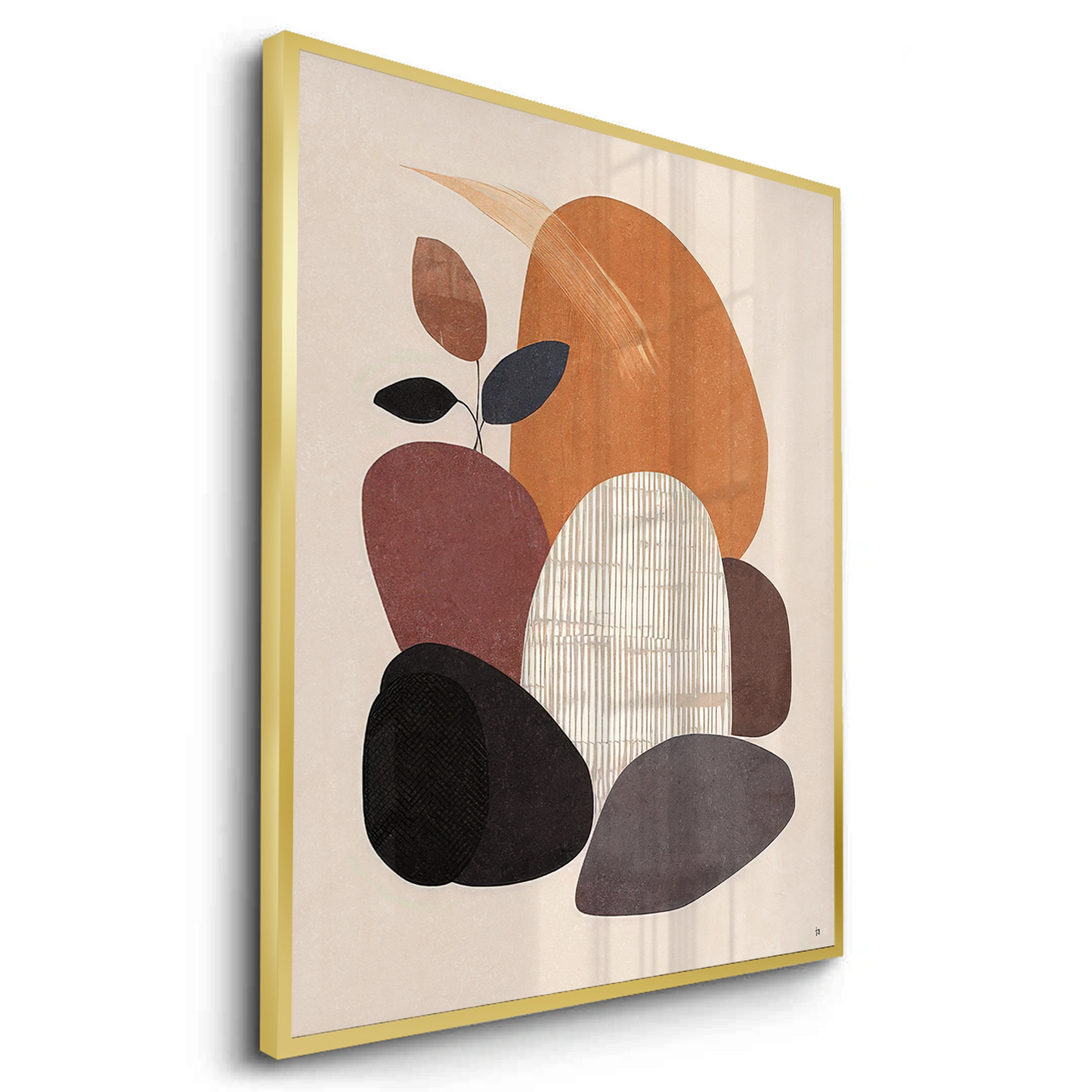 2Minimalist Stone Composition - Fine Art