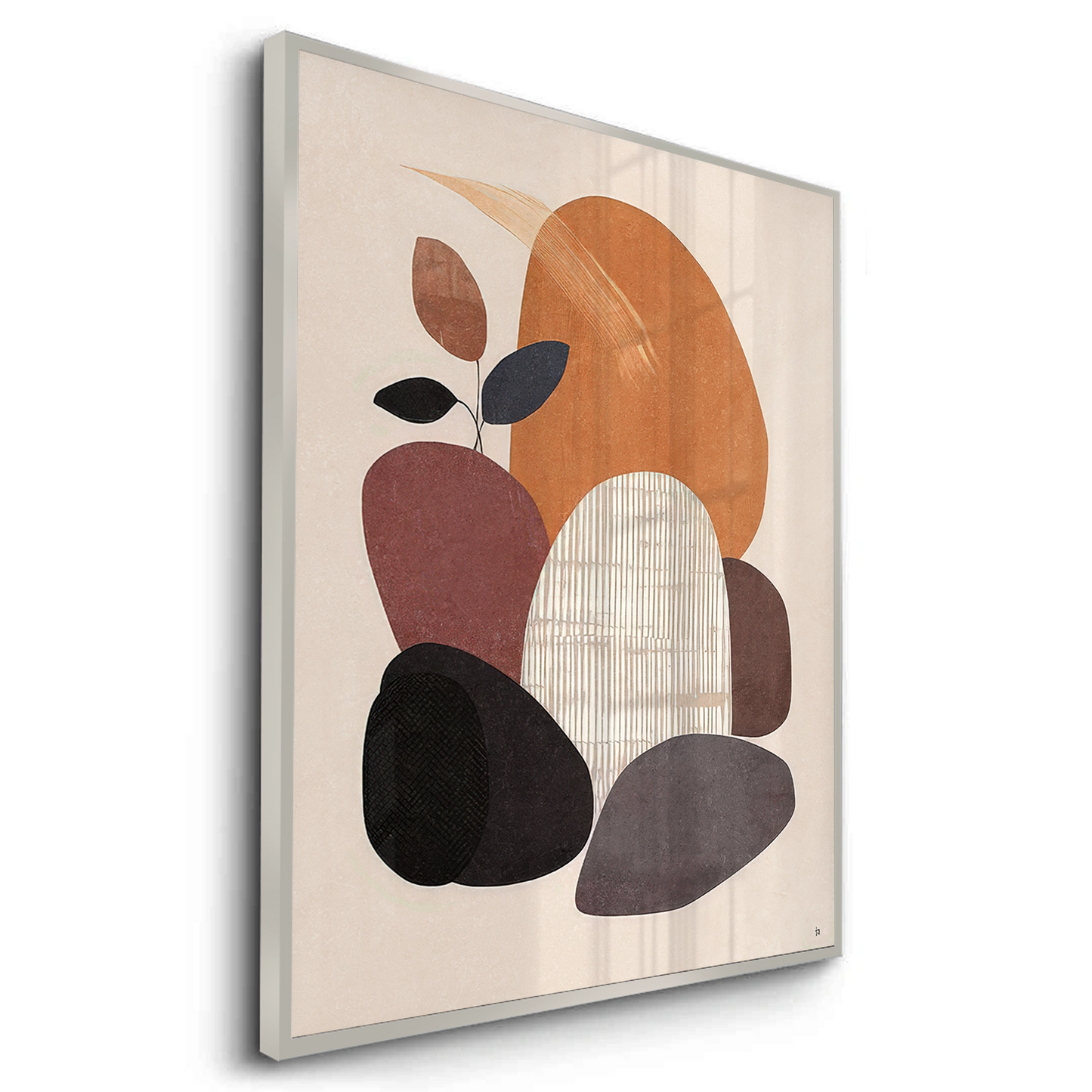 2Minimalist Stone Composition - Fine Art