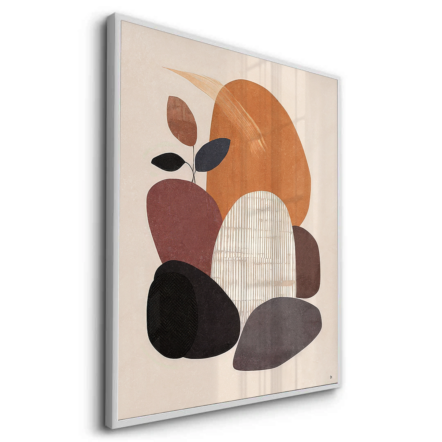 2Minimalist Stone Composition - Fine Art