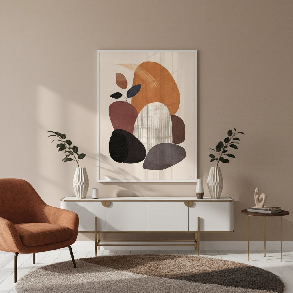 2Minimalist Stone Composition - Fine Art