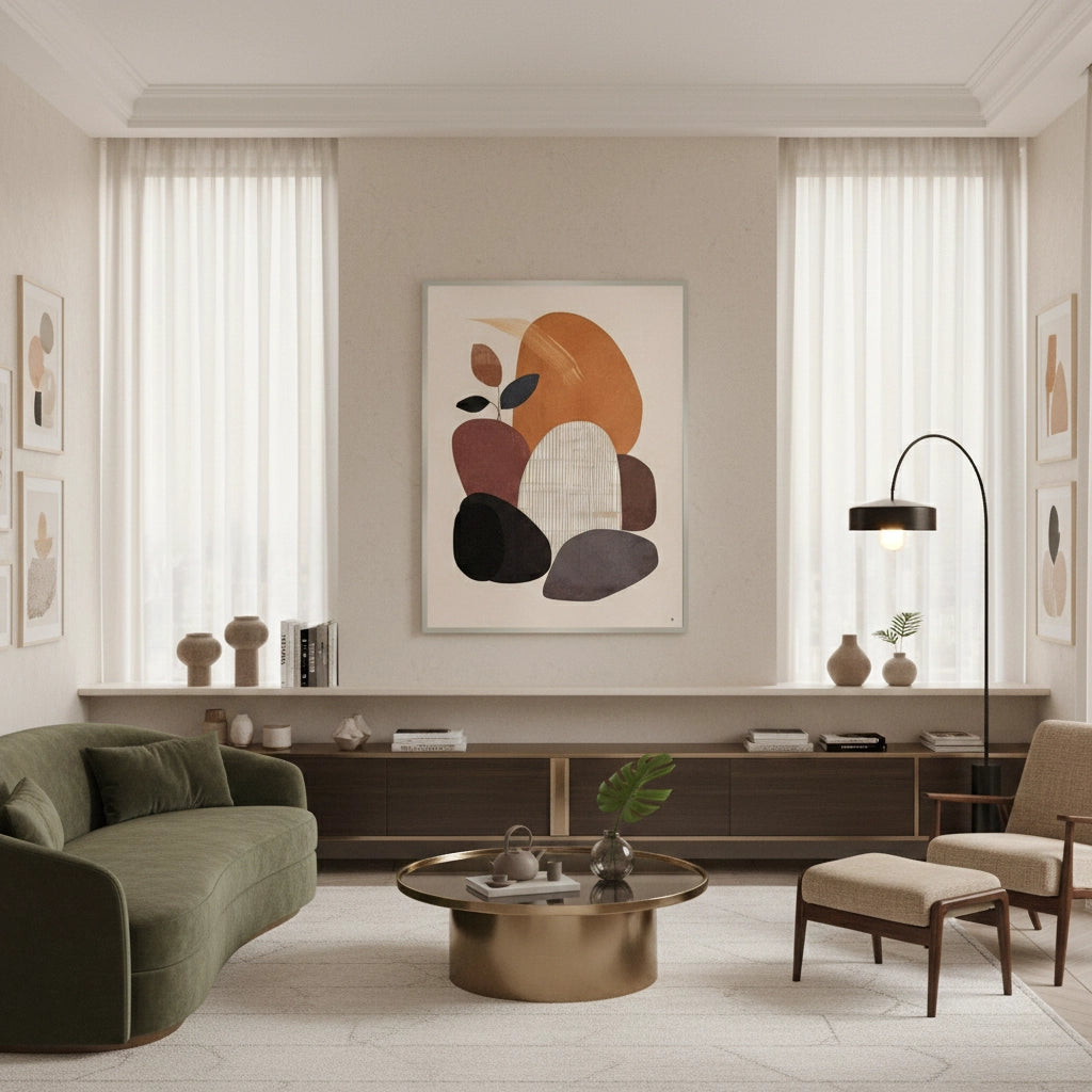 2Minimalist Stone Composition - Fine Art
