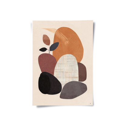 Minimalist Stone Composition - Poster