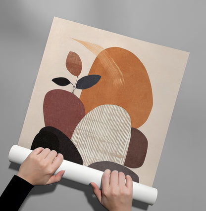 Minimalist Stone Composition - Poster