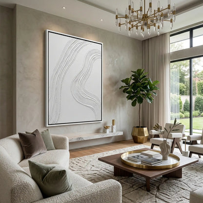 Minimalist White 3D Plaster #TMWP654