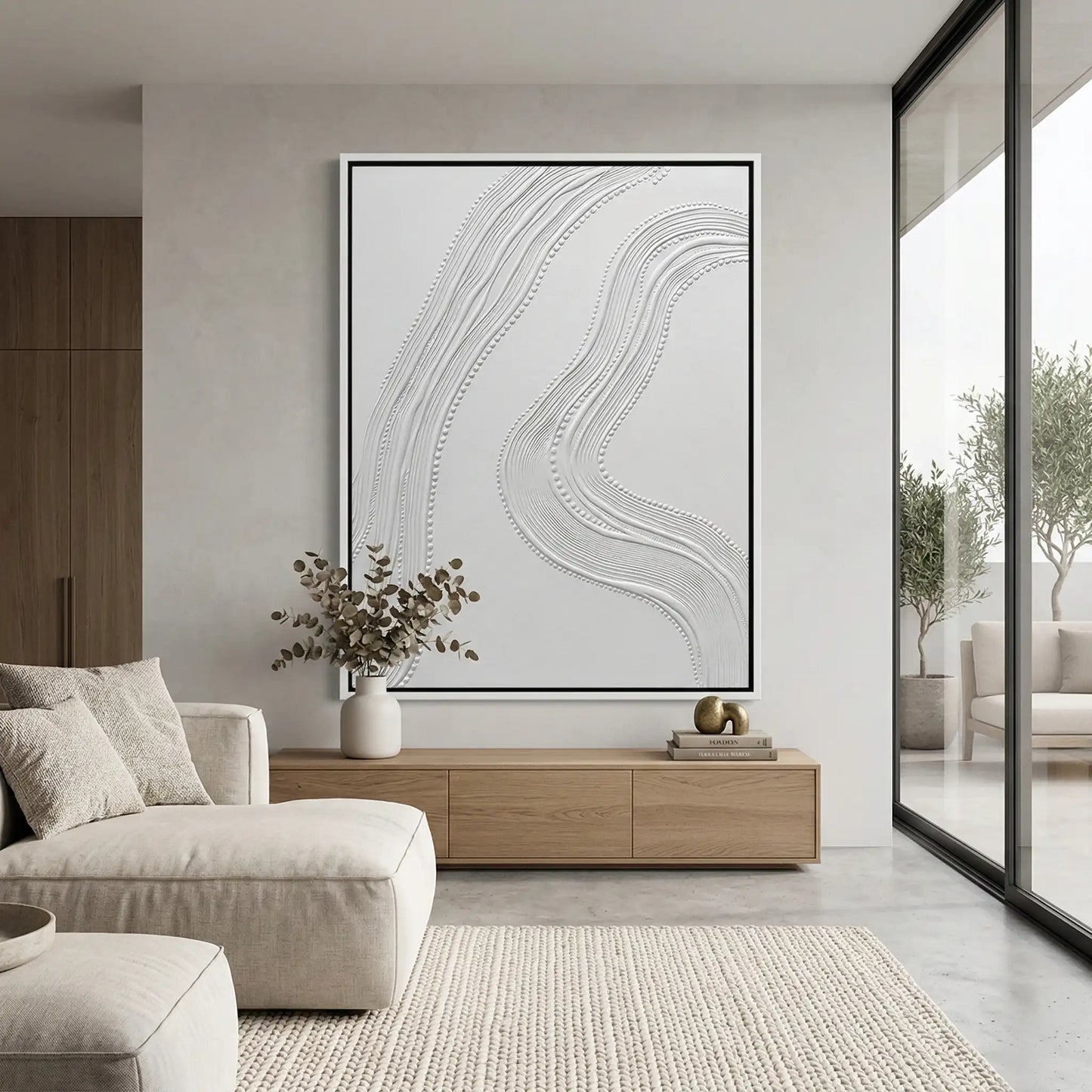 2Minimalist White 3D Plaster #TMWP654