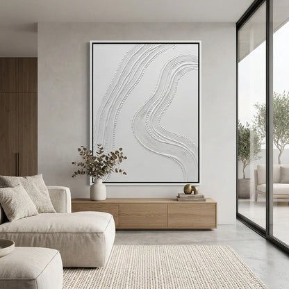 Minimalist White 3D Plaster #TMWP654
