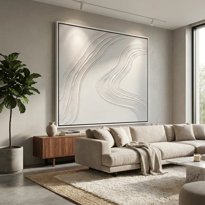 Minimalist White 3D Plaster #TMWP654
