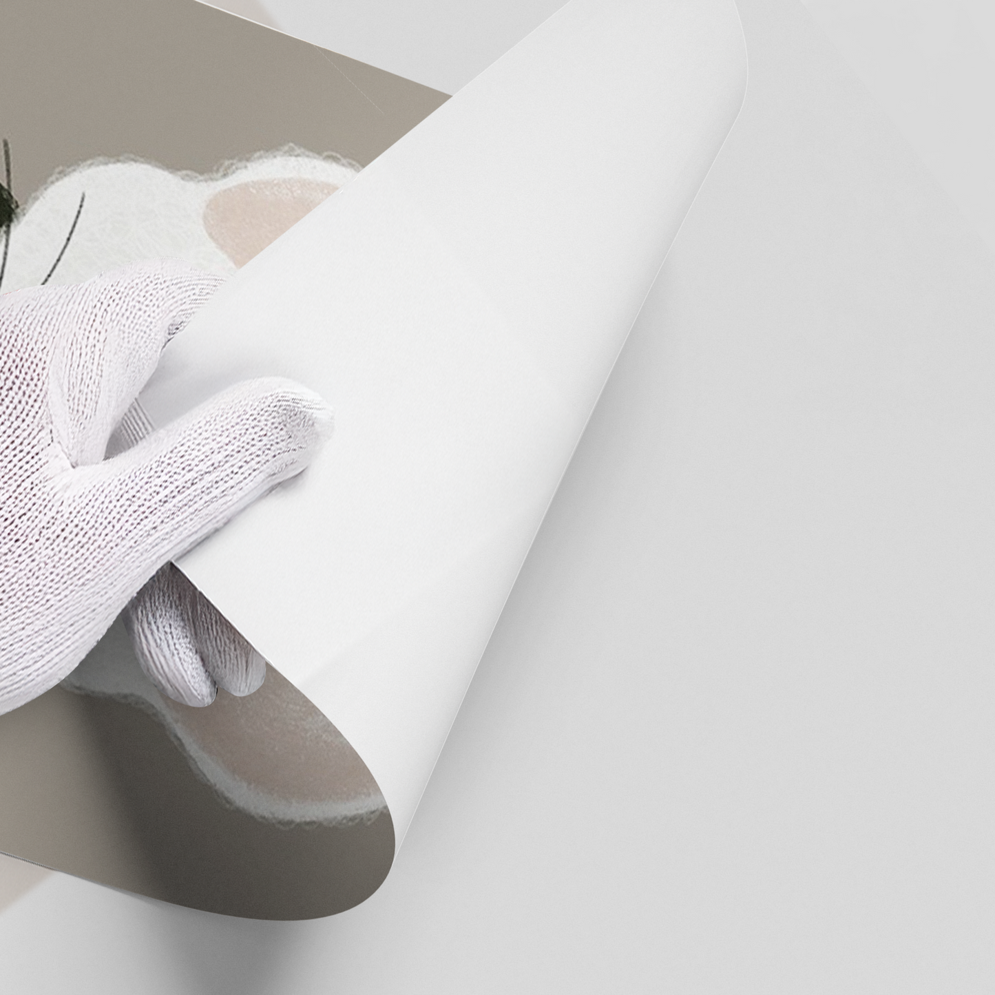 2Minimalist White Mouse - Poster