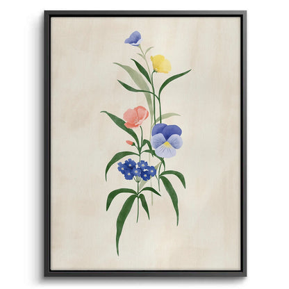 Minimalist Wildflower Bouquet - Canvas