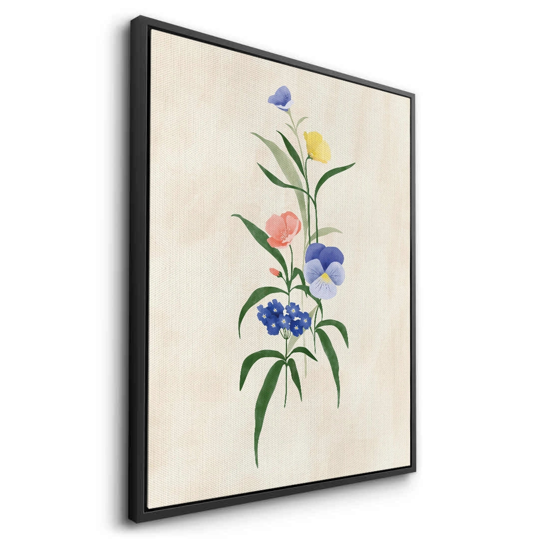 2Minimalist Wildflower Bouquet - Canvas