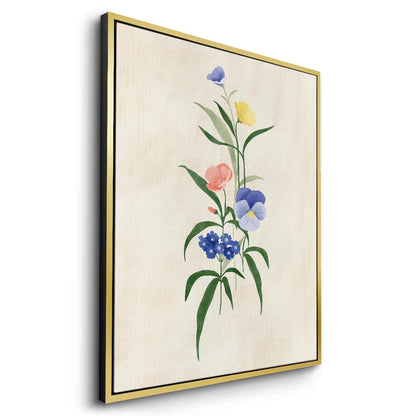 Minimalist Wildflower Bouquet - Canvas