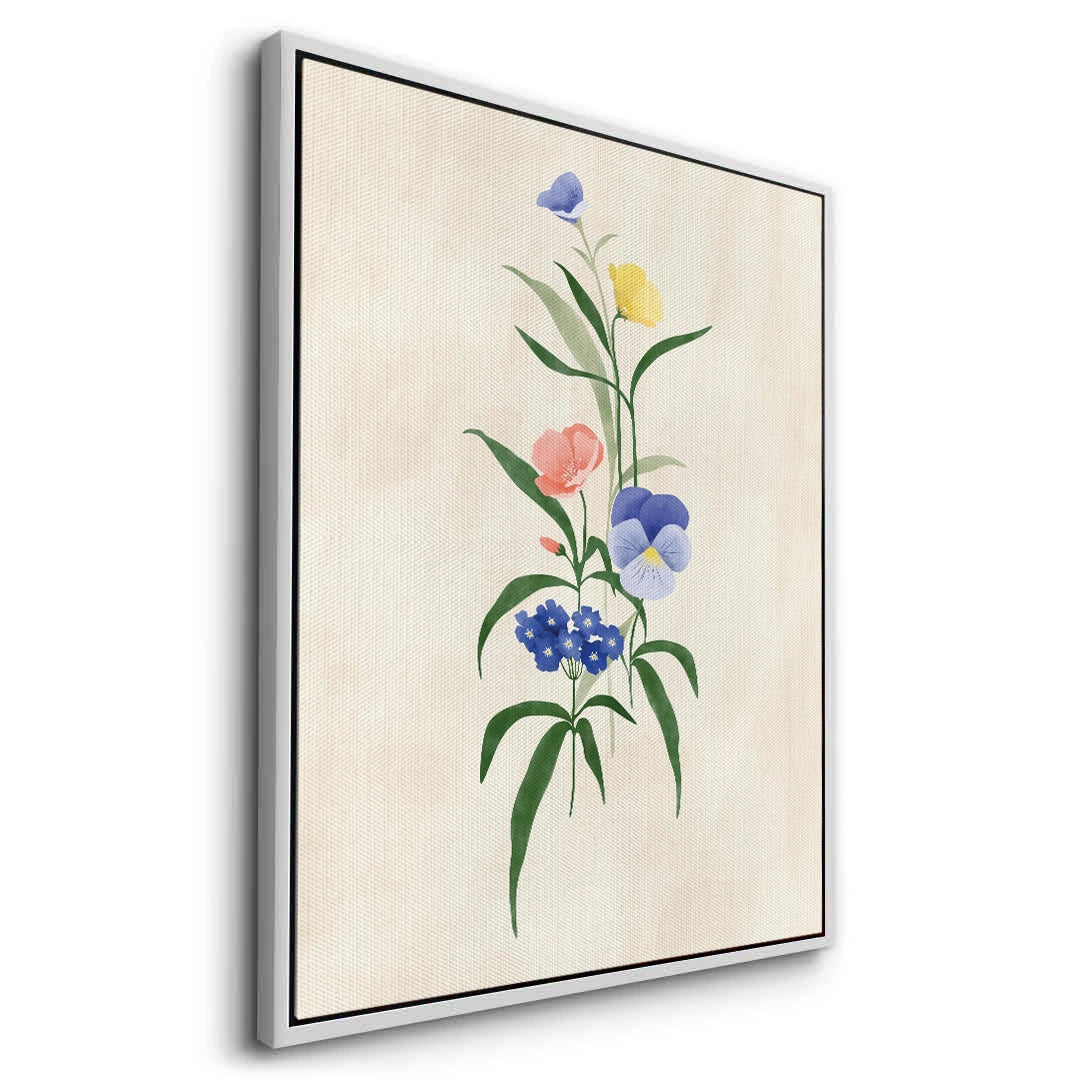2Minimalist Wildflower Bouquet - Canvas