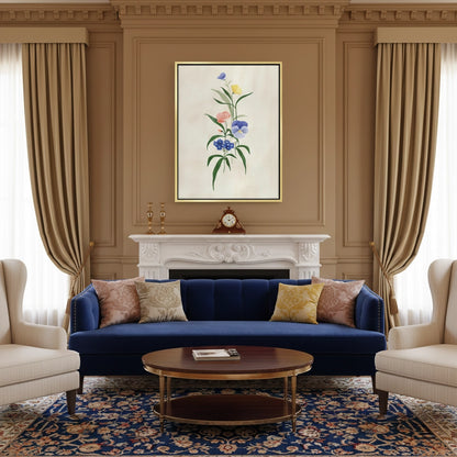 Minimalist Wildflower Bouquet - Canvas