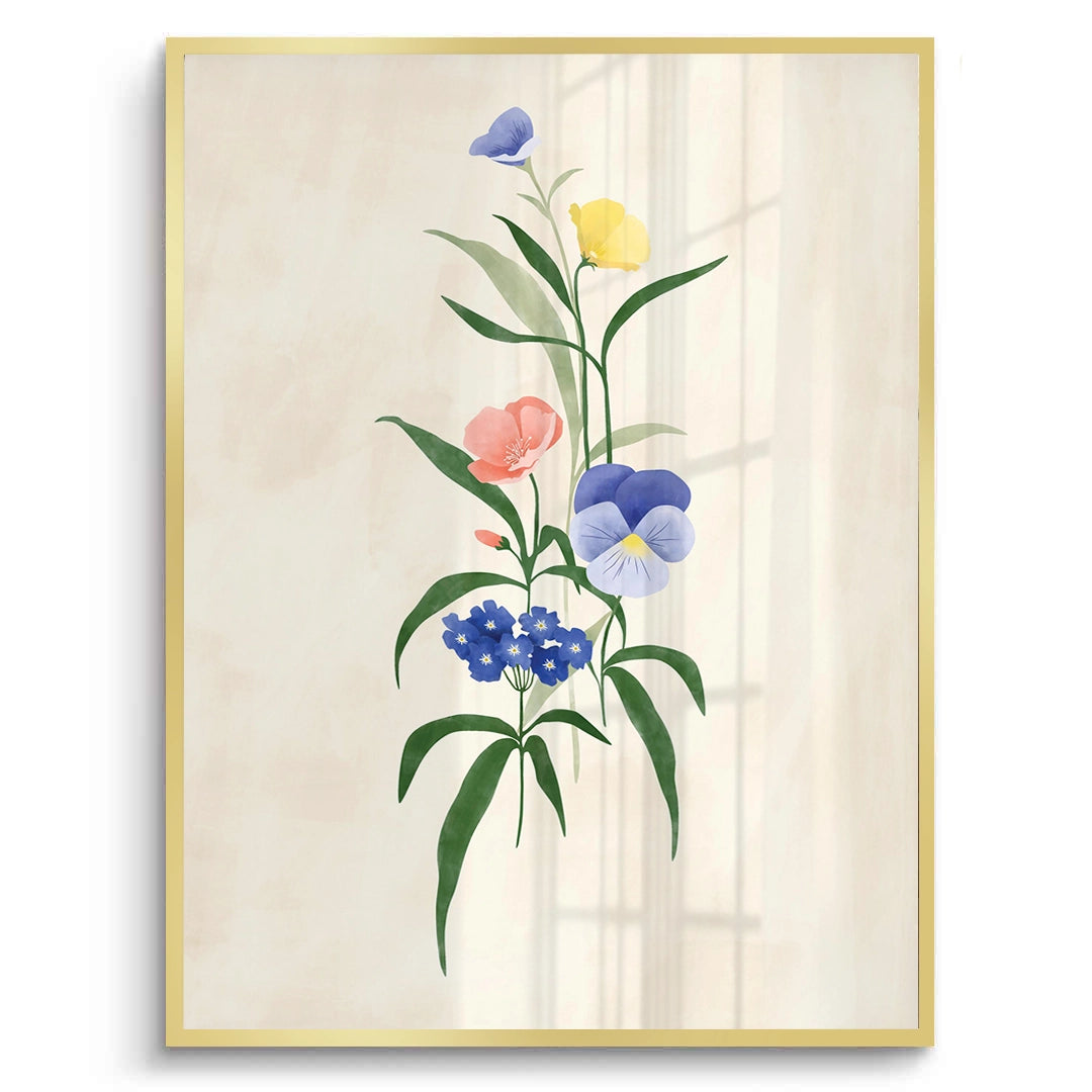 2Minimalist Wildflower Bouquet - Fine Art