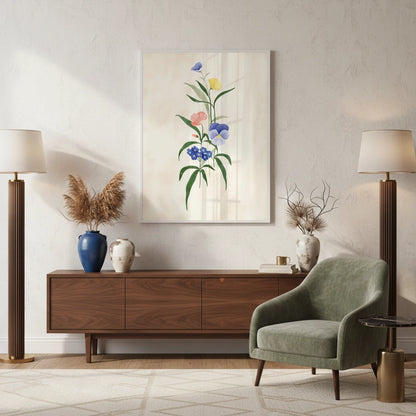 Minimalist Wildflower Bouquet - Fine Art