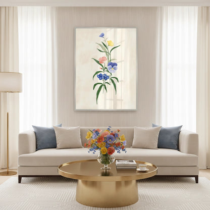 Minimalist Wildflower Bouquet - Fine Art