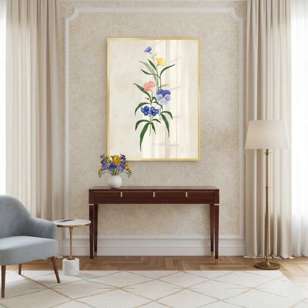 2Minimalist Wildflower Bouquet - Fine Art