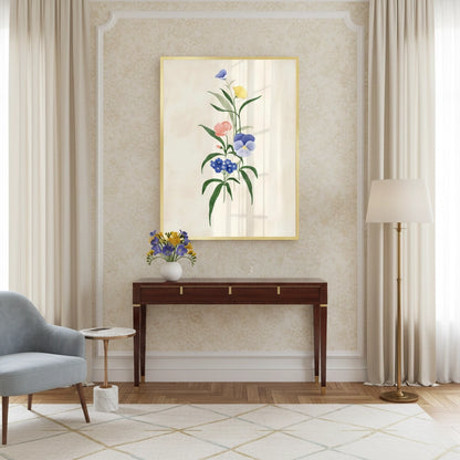 Minimalist Wildflower Bouquet - Fine Art
