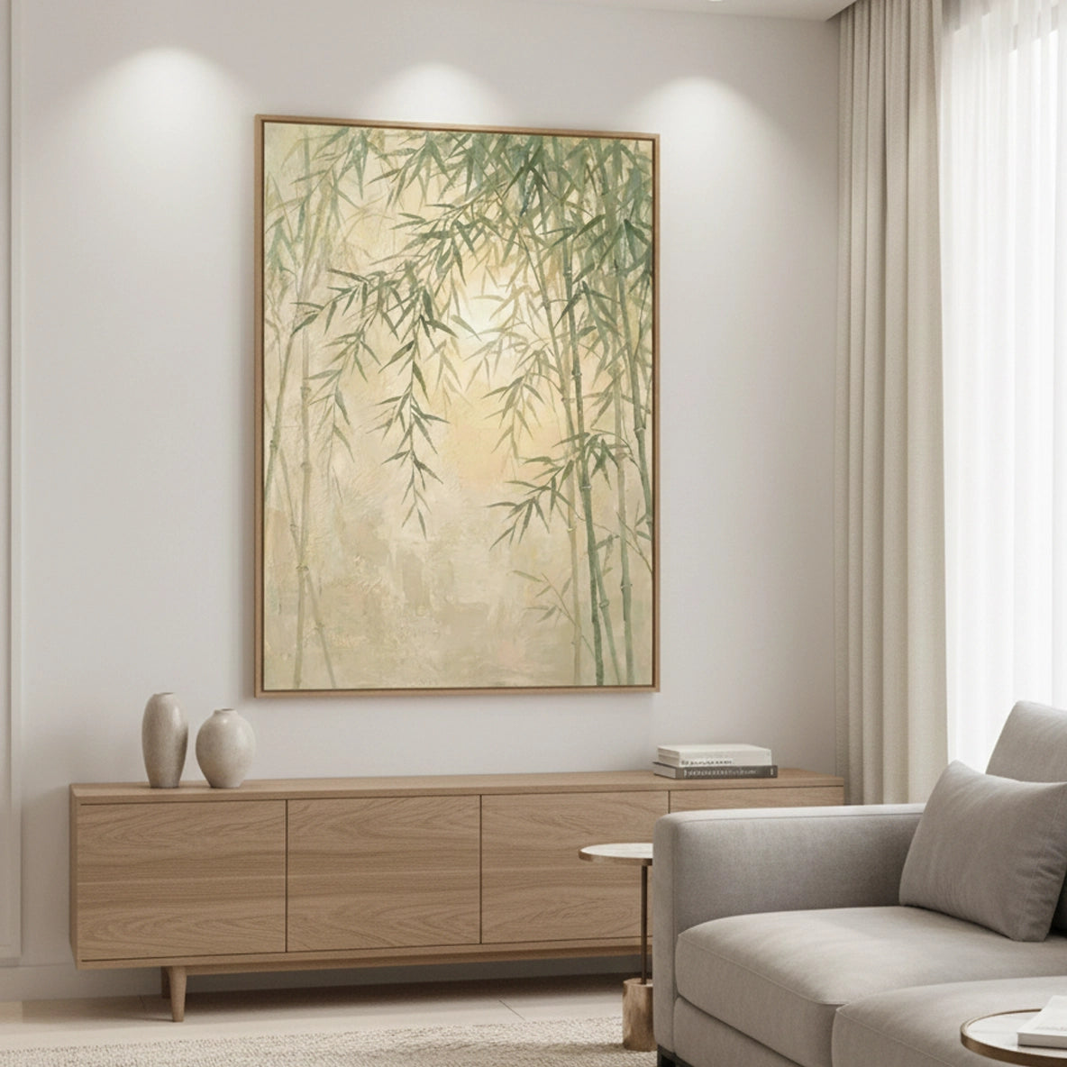 2Minimalist Zen Botanical Painting #MZBO440