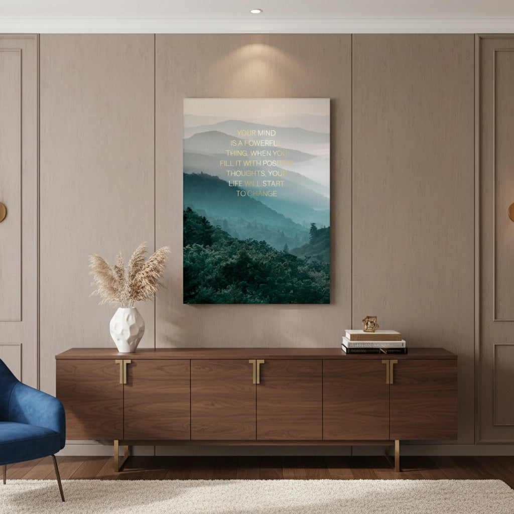 2Misty Mountain Landscape - Canvas