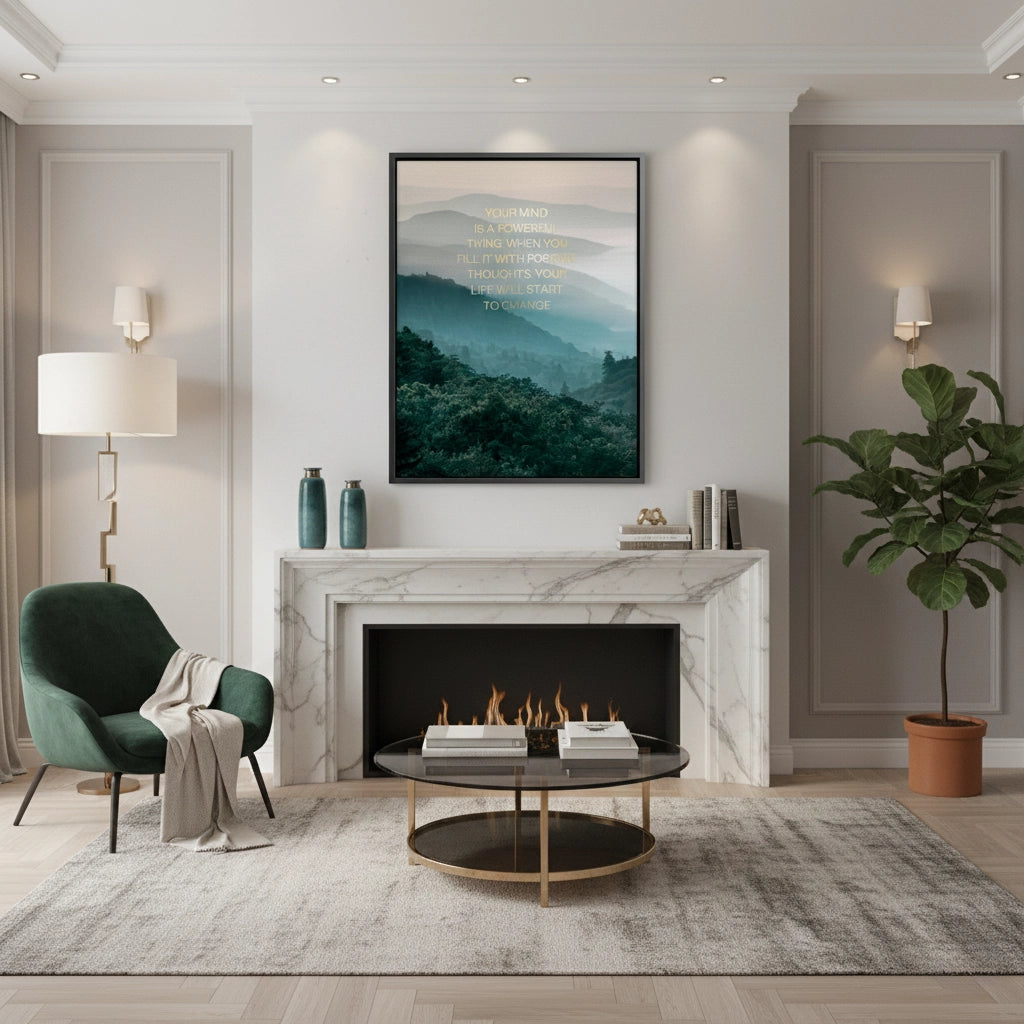 2Misty Mountain Landscape - Canvas