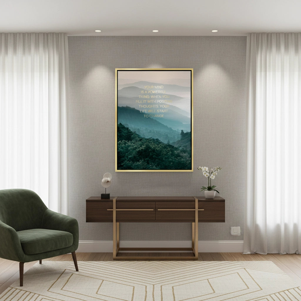 2Misty Mountain Landscape - Canvas