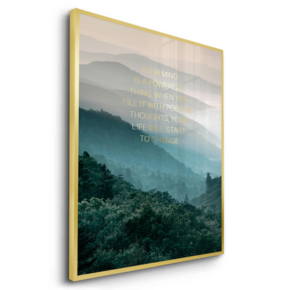 Misty Mountain Landscape - Fine Art