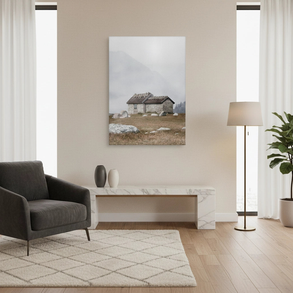 Misty Stone Cottage - Canvas