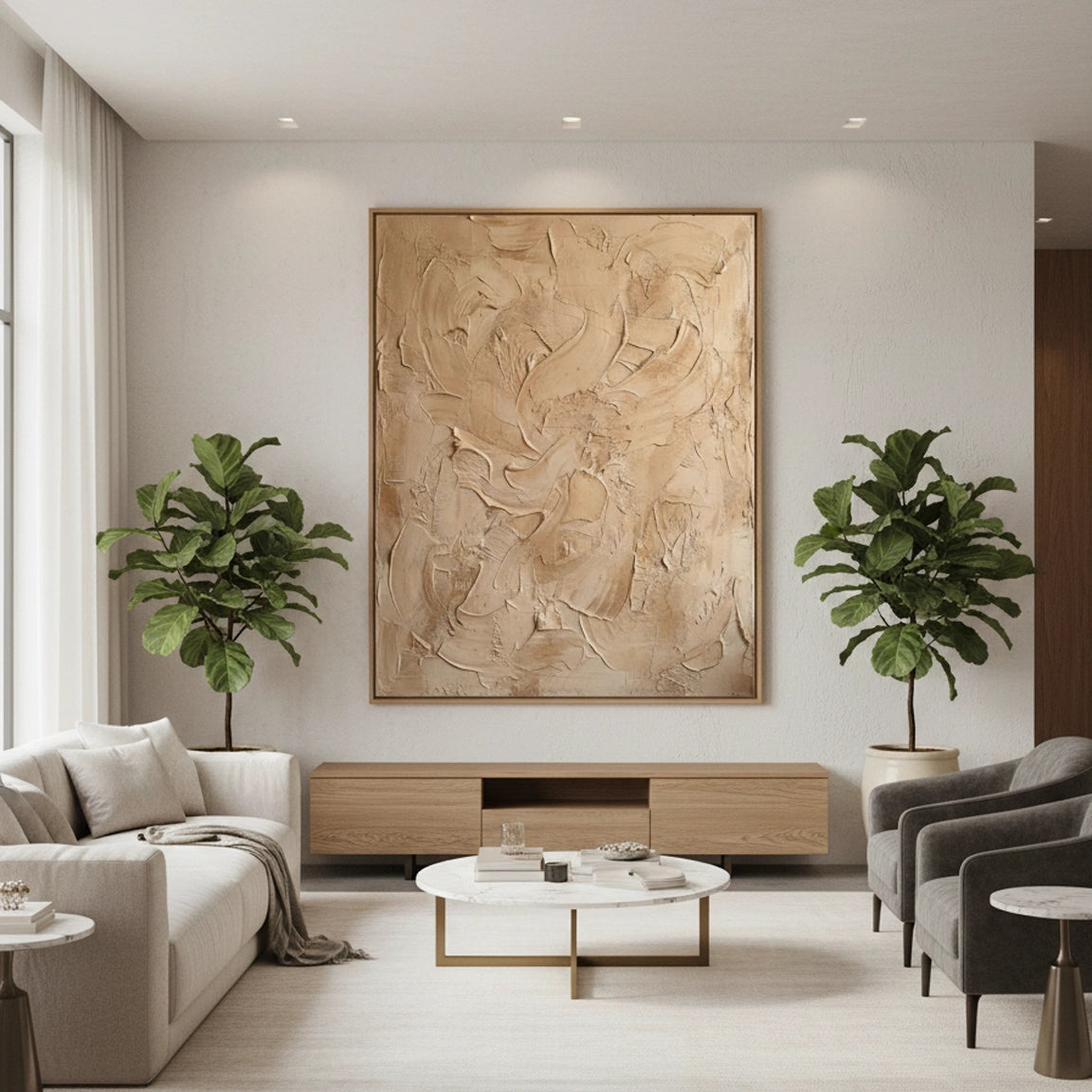 2Modern Almond Vortex Painting #MAVO110