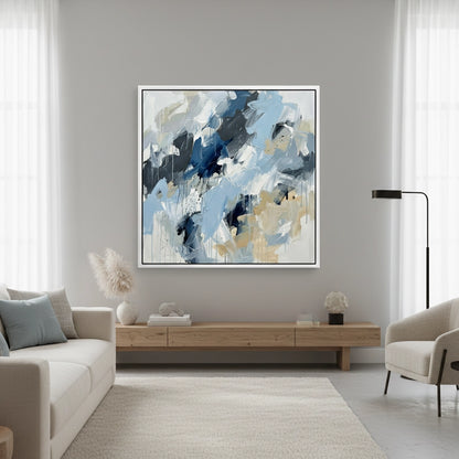 Modern Azure Expressionist Painting #MAEX110