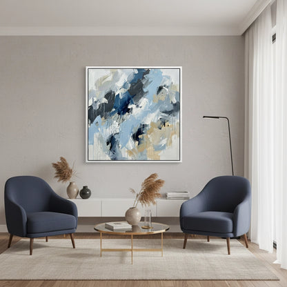 Modern Azure Expressionist Painting #MAEX110